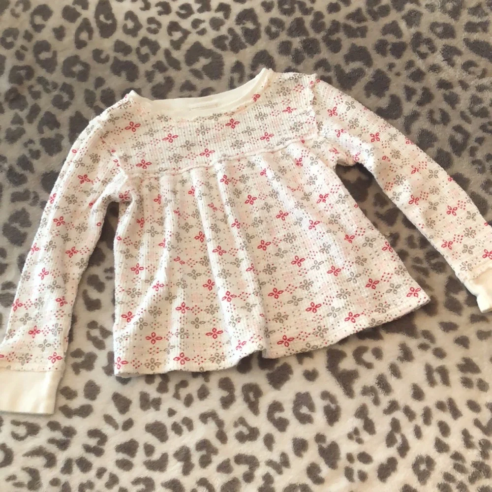 2007 Old Navy Babydoll Long Sleeve Top in Cream / Off White Size 18-24 months